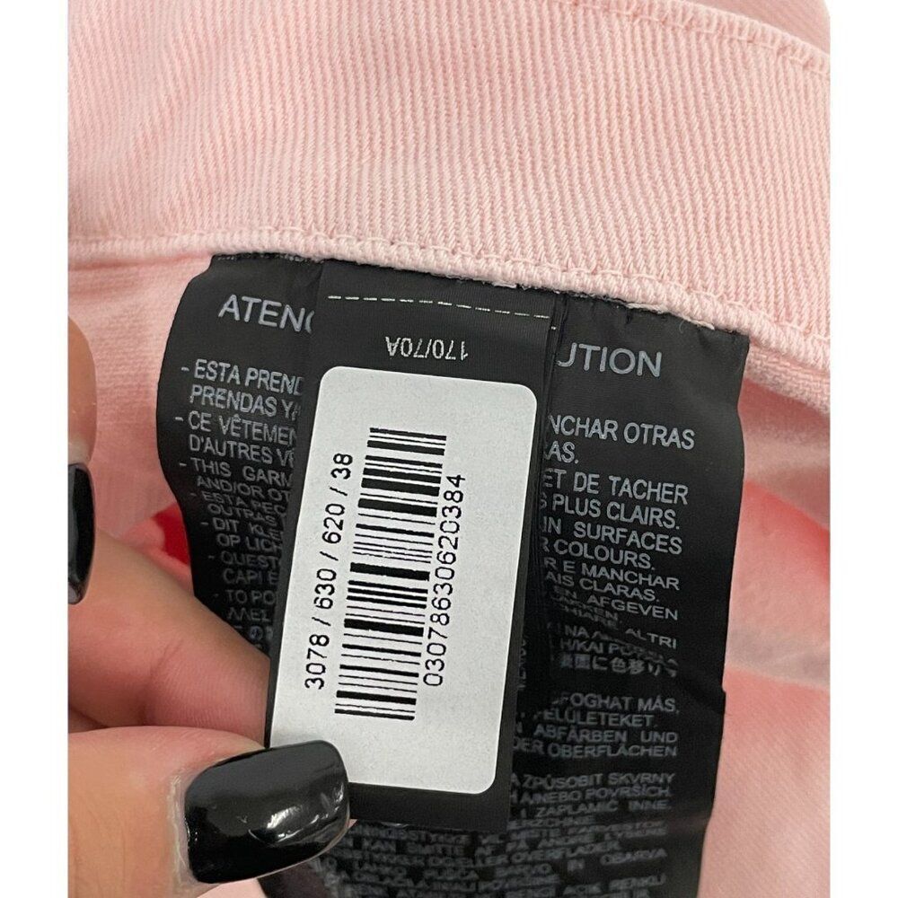 Zara Womens Jeans EU 38 US 6 Wide Leg Pink High Waist Regular Fit 3078/630 NWT - Picture 12 of 16